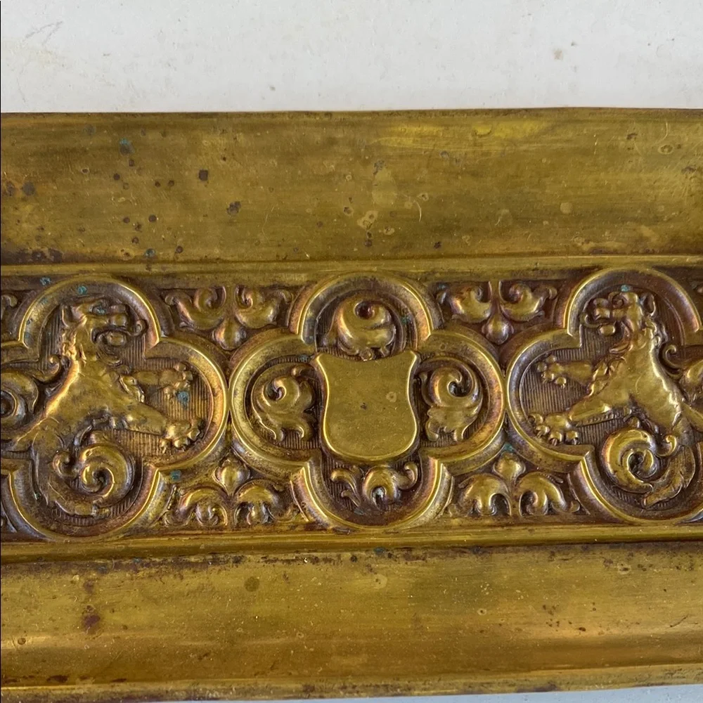 Elegant Gold Brass Incense Tray